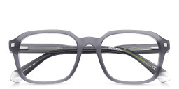 Polaroid Logo Rectangle Eyeglasses in Grey – Product Photo 3