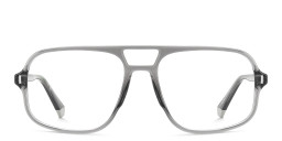 Shop Polaroid Logo Unisex Square Eyeglasses in Grey online.