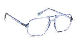 Shop Polaroid Logo Unisex Square Eyeglasses in Blue online.