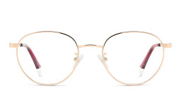 Polaroid Logo Unisex Round Eyeglasses in Rose Gold – Product Photo 1