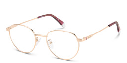 Polaroid Logo Unisex Round Eyeglasses in Rose Gold – Product Photo 2