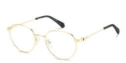 Polaroid Logo Unisex Round Eyeglasses in Gold – Product Photo 2