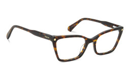 Polaroid Logo Cat-Eye Eyeglasses in Havana – Product Photo 4