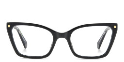 Polaroid Logo Cat-Eye Eyeglasses in Black – Product Photo 1