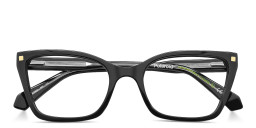 Polaroid Logo Cat-Eye Eyeglasses in Black – Product Photo 3