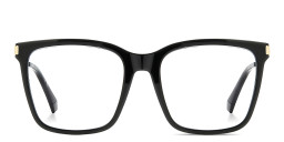 Shop Polaroid Logo Unisex Square Eyeglasses in Black online.