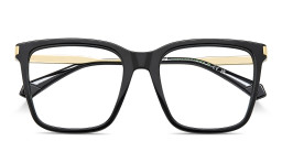 Shop Polaroid Logo Unisex Square Eyeglasses in Black online.