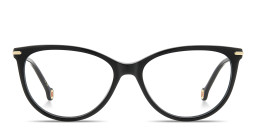 Carolina Herrera Logo Cat-Eye Eyeglasses in Black – Product Photo 1