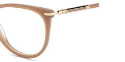 Carolina Herrera Logo Cat-Eye Eyeglasses in Nude – Product Photo 3