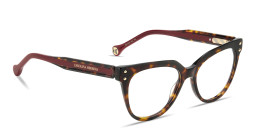 Carolina Herrera Logo Cat-Eye Eyeglasses in Havana – Product Photo 4