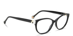 Carolina Herrera Logo Cat-Eye Eyeglasses in Black – Product Photo 4