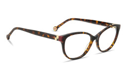 Carolina Herrera Logo Cat-Eye Eyeglasses in Havana – Product Photo 4