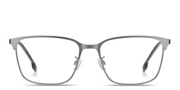 Shop Hugo Boss Logo Rectangle Eyeglasses in Silver online.