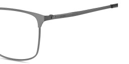Shop Hugo Boss Logo Rectangle Eyeglasses in Silver online.