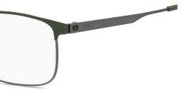 Shop Hugo Boss Logo Rectangle Eyeglasses in Green online.