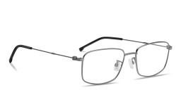Shop Hugo Boss Logo Rectangle Eyeglasses in Silver online.