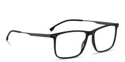 Hugo Boss Logo Rectangle Eyeglasses in Black – Product Photo 4