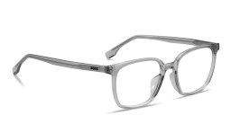 Hugo Boss Logo Square Eyeglasses in Transparent Grey – Product Photo 4
