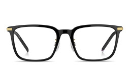 Tommy Hilfiger Logo Rectangle Eyeglasses in Black – Product Photo 1
