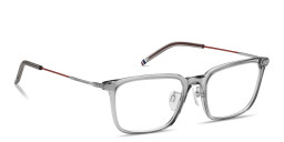 Tommy Hilfiger Logo Rectangle Eyeglasses in Grey – Product Photo 4