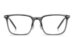 Tommy Hilfiger Logo Rectangle Eyeglasses in Dark Grey – Product Photo 1