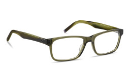 Shop Tommy Hilfiger Logo Rectangle Eyeglasses in Green online.