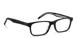 Tommy Hilfiger Logo Rectangle Eyeglasses in Black – Product Photo 4