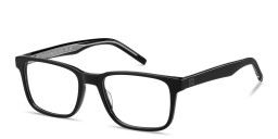 Tommy Hilfiger Logo Rectangle Eyeglasses in Black – Product Photo 2