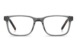 Tommy Hilfiger Logo Rectangle Eyeglasses in Grey – Product Photo 2