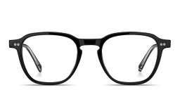 Tommy Hilfiger Logo Square Eyeglasses in Silver – Product Photo 1