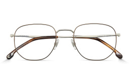 Carrera Logo Irregular Eyeglasses in Brown – Product Photo 3