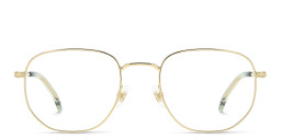 Carrera Logo Irregular Eyeglasses in Gold – Product Photo 2