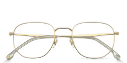 Carrera Logo Irregular Eyeglasses in Gold – Product Photo 3