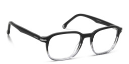 Shop Carrera Logo Square Eyeglasses in Black online.