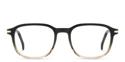 Shop Carrera Logo Square Eyeglasses in Grey online.