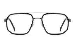 Shop Carrera Logo Aviator Eyeglasses in Gunmetal online.