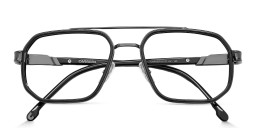 Shop Carrera Logo Aviator Eyeglasses in Gunmetal online.
