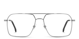 Shop Carrera Logo Aviator Eyeglasses in Silver online.