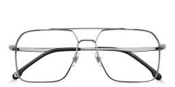 Shop Carrera Logo Aviator Eyeglasses in Silver online.