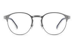 Shop Carrera Logo Round Eyeglasses in Gunmetal online.