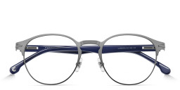 Shop Carrera Logo Round Eyeglasses in Gunmetal online.