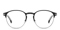 Shop Carrera Logo Round Eyeglasses in Black online.