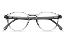 Shop Carrera Unisex Logo Round Eyeglasses in Grey online.