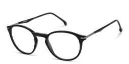Shop Carrera Logo Unisex Round Eyeglasses in Black online.