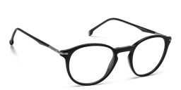 Shop Carrera Logo Unisex Round Eyeglasses in Black online.