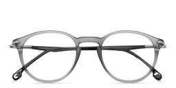 Shop Carrera Logo Unisex Round Eyeglasses in Grey online.