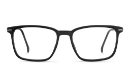 Shop Carrera Logo Rectangle Eyeglasses in Black online.