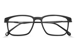 Shop Carrera Logo Rectangle Eyeglasses in Black online.