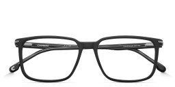 Shop Carrera Logo Rectangle Eyeglasses in Black online.