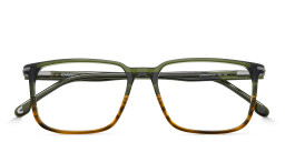 Shop Carrera Logo Rectangle Eyeglasses in Green online.